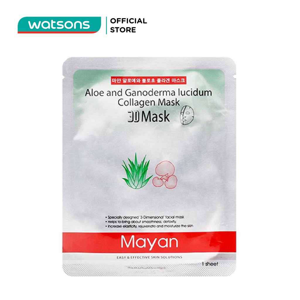 Mặt Nạ 3D Mayan Linh Chi Lô Hội 25ml