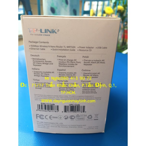Thiết Bị Phát Sóng Wifi TP-Link TL-WR702N hàng chính hãng | BigBuy360 - bigbuy360.vn