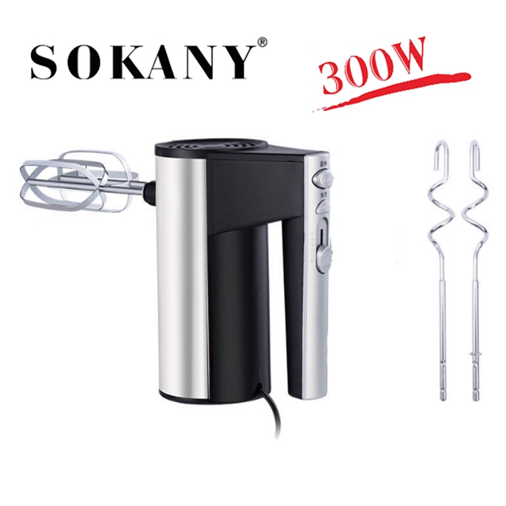 Máy đánh trứng cầm tay 300W chính hãng SOKANY [ BH - 12 Tháng ]