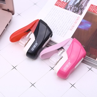De No for Staples Nail Free Stapler Mini Paper Book Binding Stapling Machine Staple