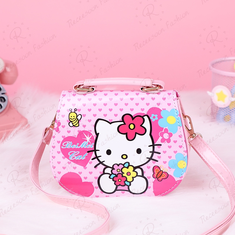 Túi đeo chéo hình Hello Kitty cho bé gái