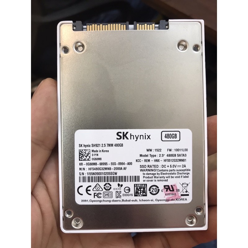 [Mã ELMS05 giảm 5% đơn 300k]Ổ cứng SSD 480GB SK Hynix SH921 2.5-Inch SATA III | BigBuy360 - bigbuy360.vn