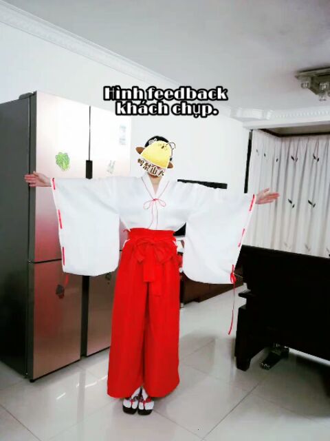 Trang phục hoá trang nữ pháp sư Kikyo trong Anime Inuyasha giá rẻ cho học sinh-sinh viên.