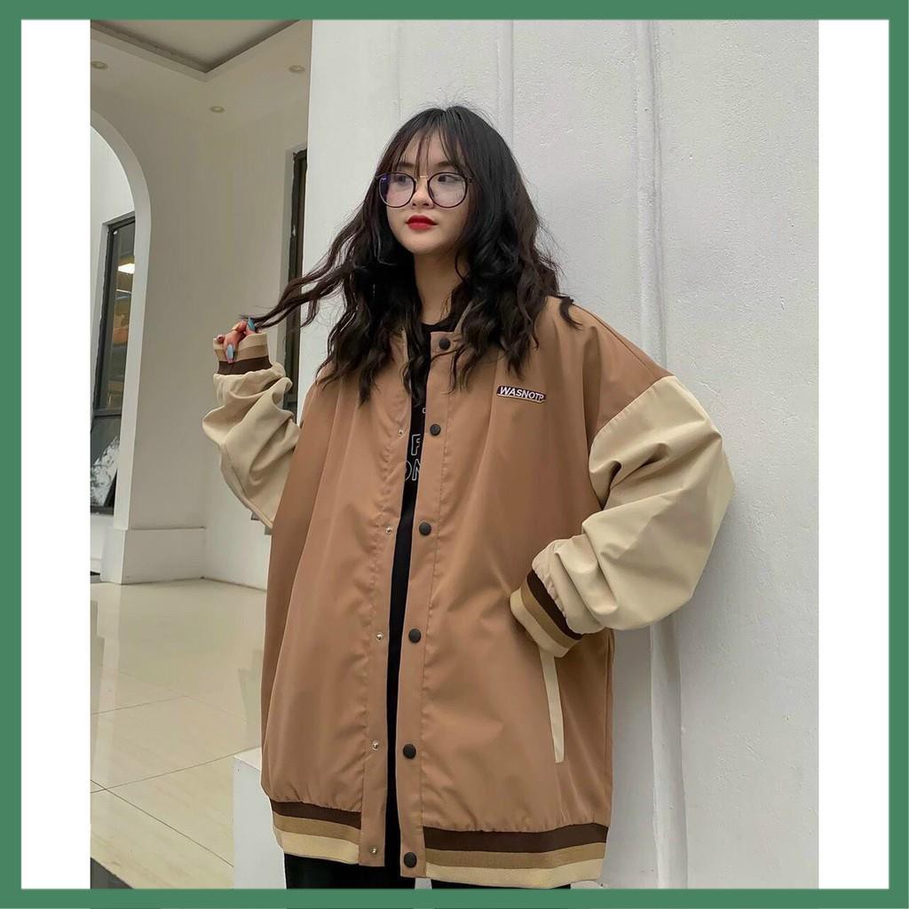 [ Mã FAMAYWA giảm 10K đơn 50K] Áo Khoác Dù Bomber Bóng Chày Thêu Wasnotp Nam Nữ Unisex - La mode | BigBuy360 - bigbuy360.vn