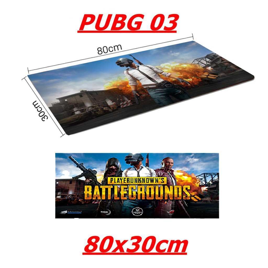 [Big Size] Bàn Bi Chuột Game PUBG Kích Thước 30x80