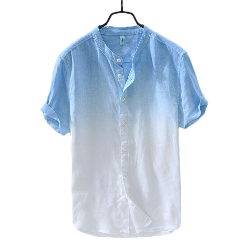 Áo cotton ngắn tay cổ tim thời trang mùa hè dành cho nam