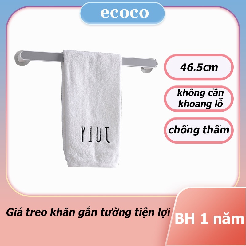 Giá Treo Khăn Mặt Ecoco, Kệ Để Đồ, Khăn Nhà Tắm Dán Tường Tiện Lợi - BH 12 Tháng