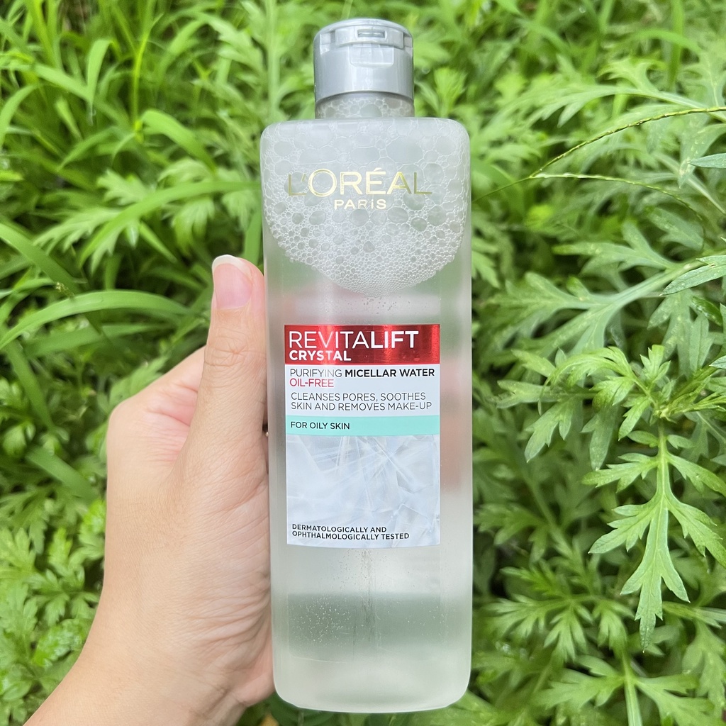 Nước Tẩy Trang Làm Sạch Cho Da Dầu L'oreal Revitalift Crystal Purifying Micellar Water