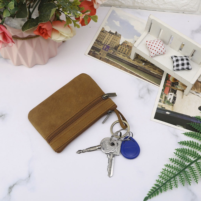 Ví Đựng Tiền Xu Khóa Kéo Tiện Lợi Cho Nam