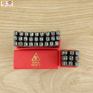 Bộ đục chữ đóng số 3mm - XUÔI