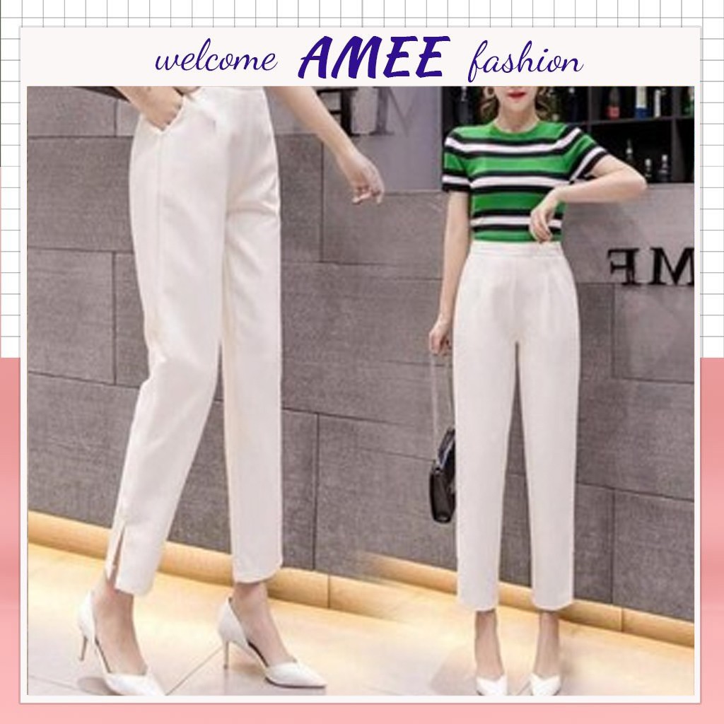 FS50K_Quần tây xẻ gấu siêu xinh Amee Fashion