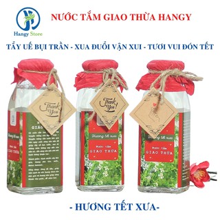 Nước tắm giao thừa Hangy từ rau mùi già và hương nhu tía [Xua đuổi vận xui, mang lại may mắn cho gia chủ]