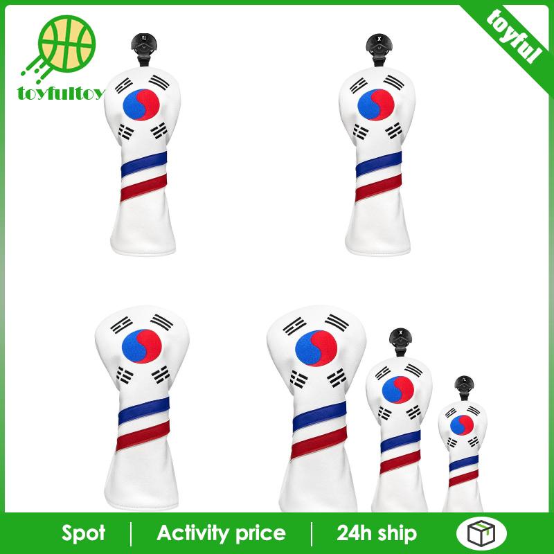 Vỏ Bọc Đầu Gậy Đánh Golf Hình Lá Cờ Hàn Quốc Bền Bỉ