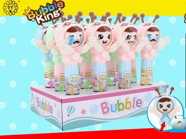 Đồ chơi thổi bong bóng kèm chóng quay tay