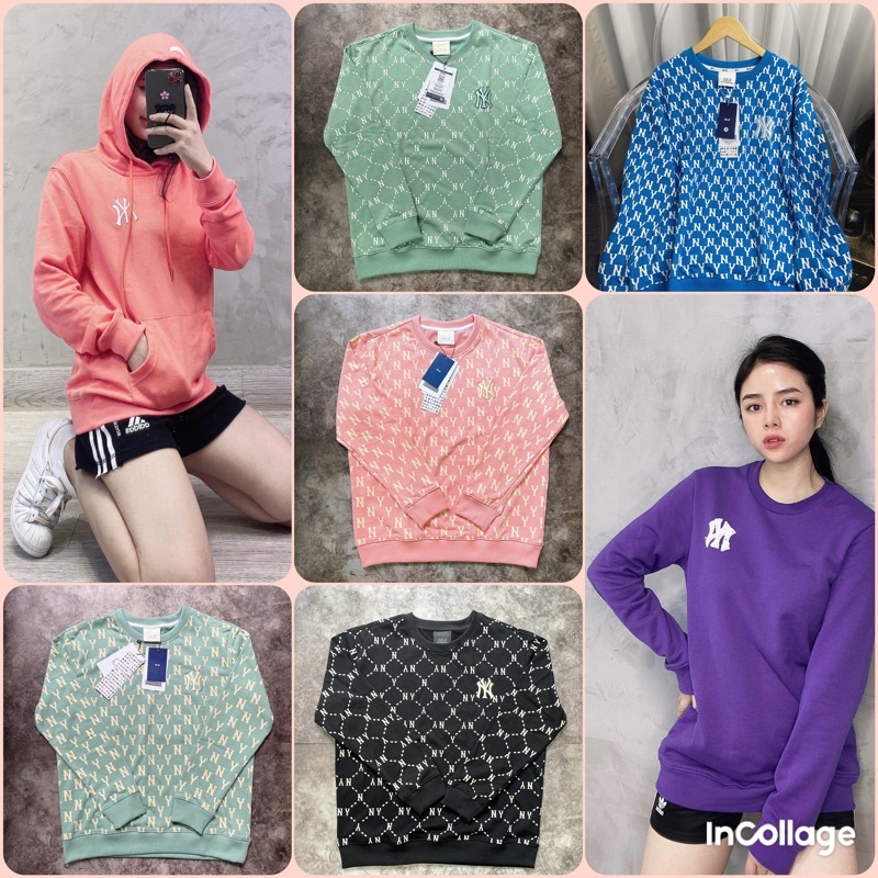 Áo Nỉ Mlb Áo Hoodie Vải Cotton Thêu Họa Tiết Thời Trang Cho Nam Và Nữ