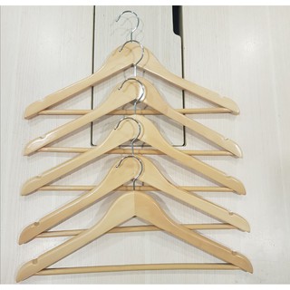 Móc gỗ treo quần áo - Móc gỗ thanh ngang cao cấp (1 cái)