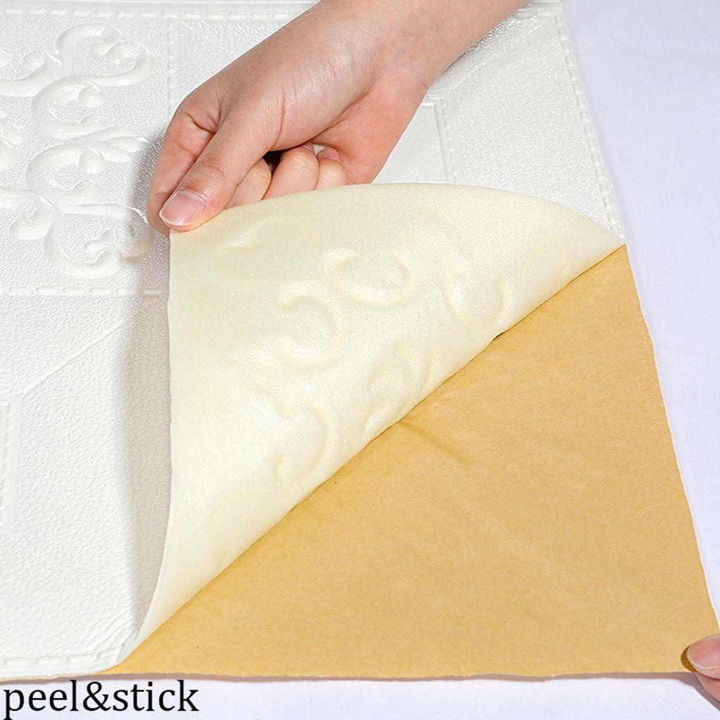 Miếng Dán Tường Bằng Xốp Hình Vuông Chống Thấm Nước Thời Trang Chất Lượng Cao