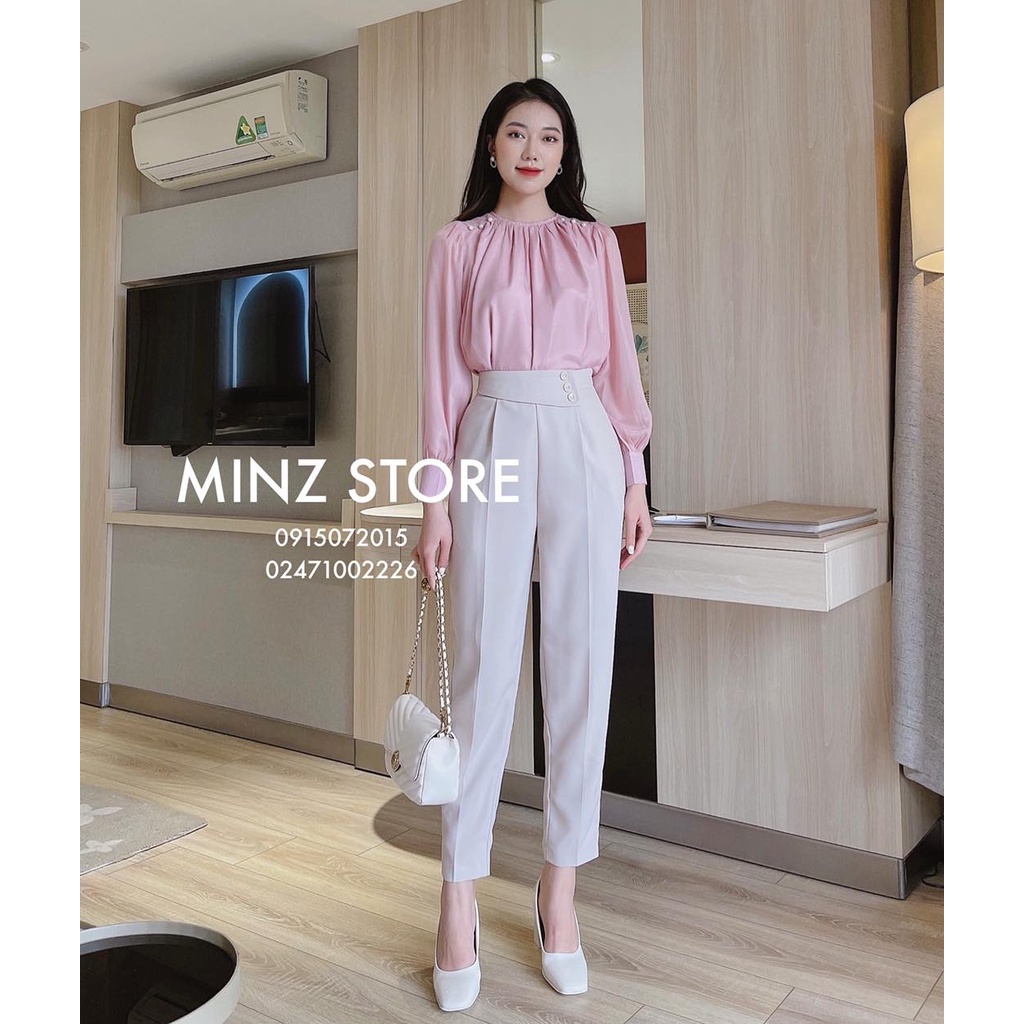 Quần baggy cạp 3 khuy lệch