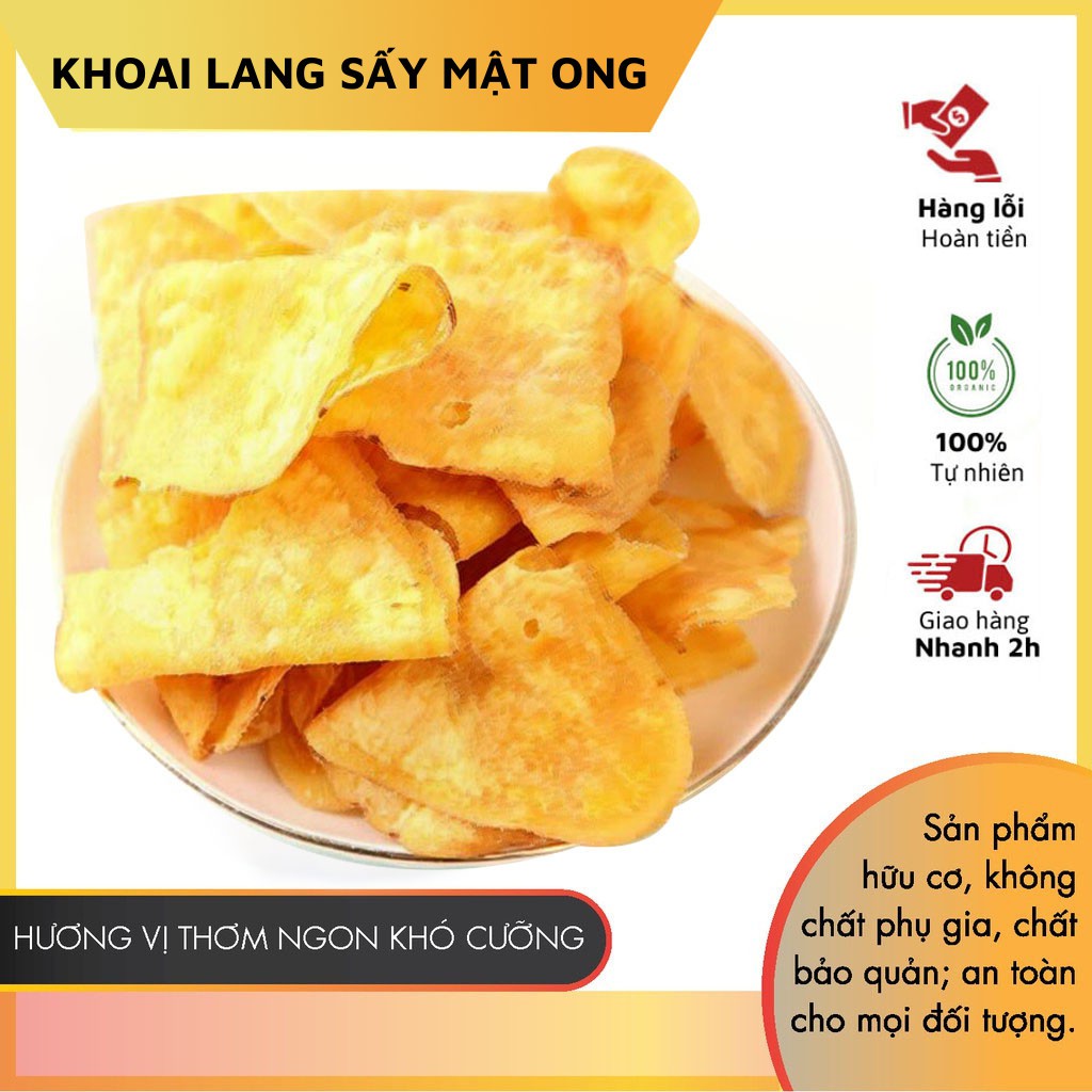 Khoai lang vàng sấy mật ong giòn rụm, thơm ngon VitaFruit