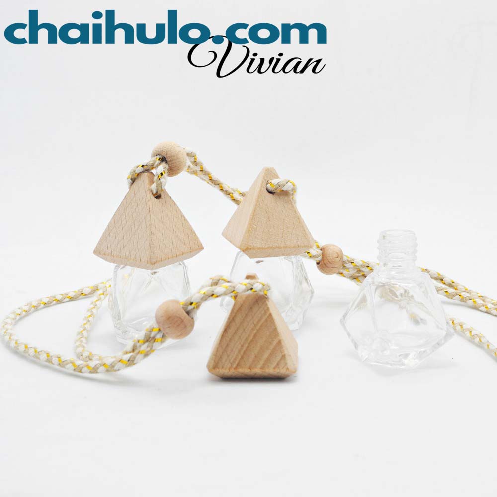 {Sỉ từ 6000đ} Lọ đựng tinh dầu treo xe hình lục lăng - Chai treo xe, phòng