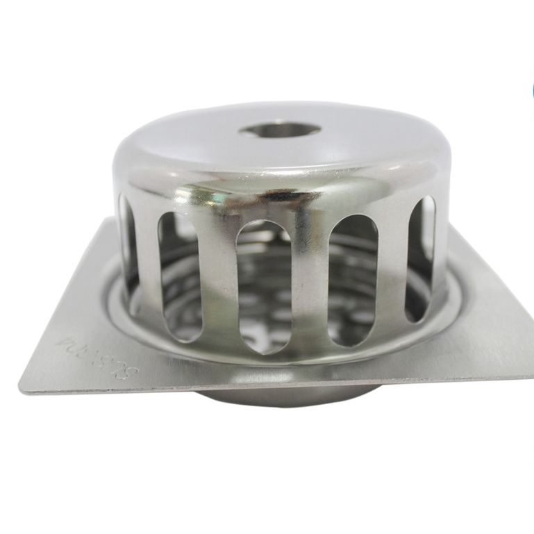 Phễu thoát sàn sân thượng có cầu chắn rác inox 304