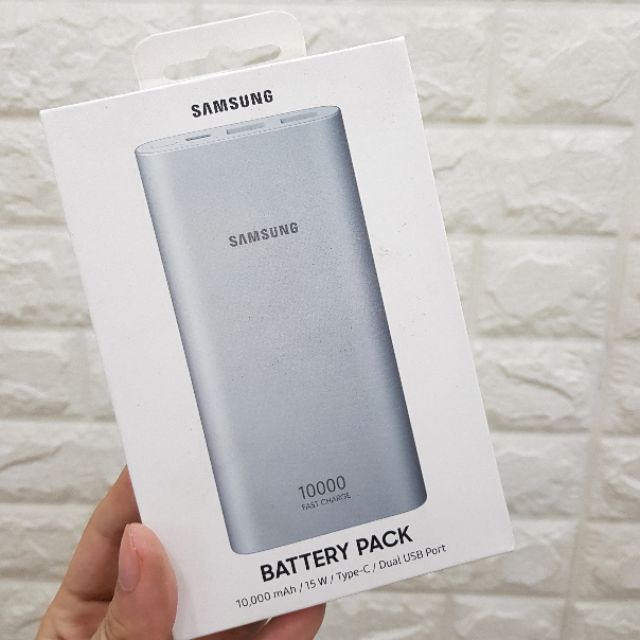 Sạc Dự Phòng Samsung 10.000mAh sạc nhanh 2 đầu USB C (EB-P1100C) - Chính Hãng Bảo Hành 12 Tháng