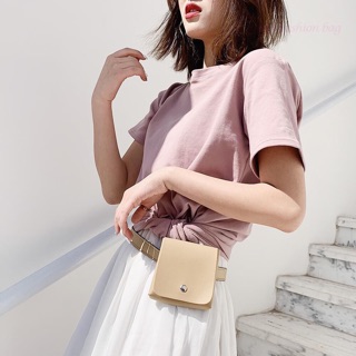 Túi xách nữ đeo chéo đeo bụng mini thay thắt lưng