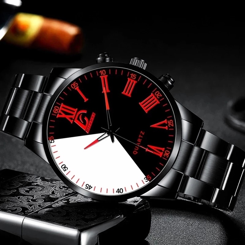 Đồng Hồ Đeo Tay Bằng Thép Không Gỉ Thiết Kế Đơn Giản Thời Trang Cho Nam