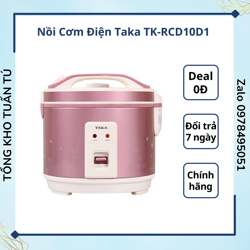 Nồi Cơm Điện Nắp Gài Taka TK-RCD10D1 giữ nhiệt tốt hàng Nhật Bản cao cấp