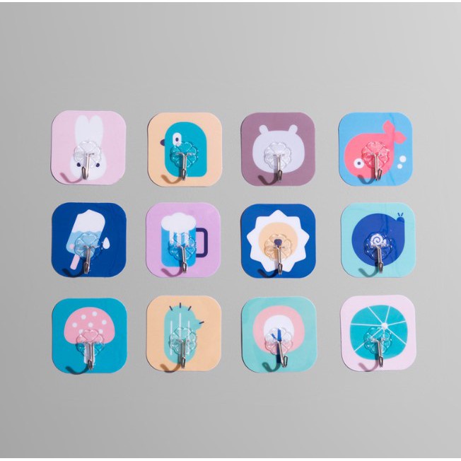 Móc Dán Tường 3D Siêu Dính Siêu Chịu Lực in hình dễ thương 88072 Korea Store 88
