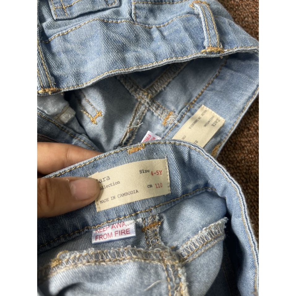 -QUẦN SHORT JEAN TRÊN GỐI ZARA VẢI SIÊU MỀM - CHO BÉ TRAI VÀ BÉ GÁI  -MÃ QBG05