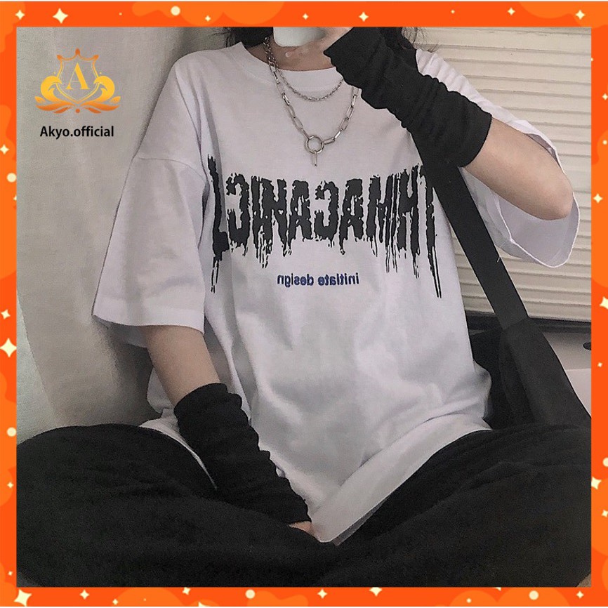 Áo thun tay lỡ form rộng Akyo, áo phông form rộng Unisex AT02