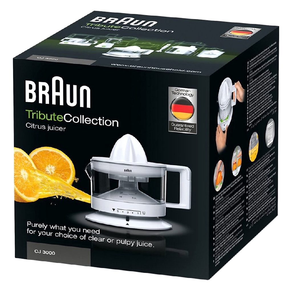 [Mã ELHA22 giảm 6% đơn 300K] Máy vắt cam Braun CJ-3000