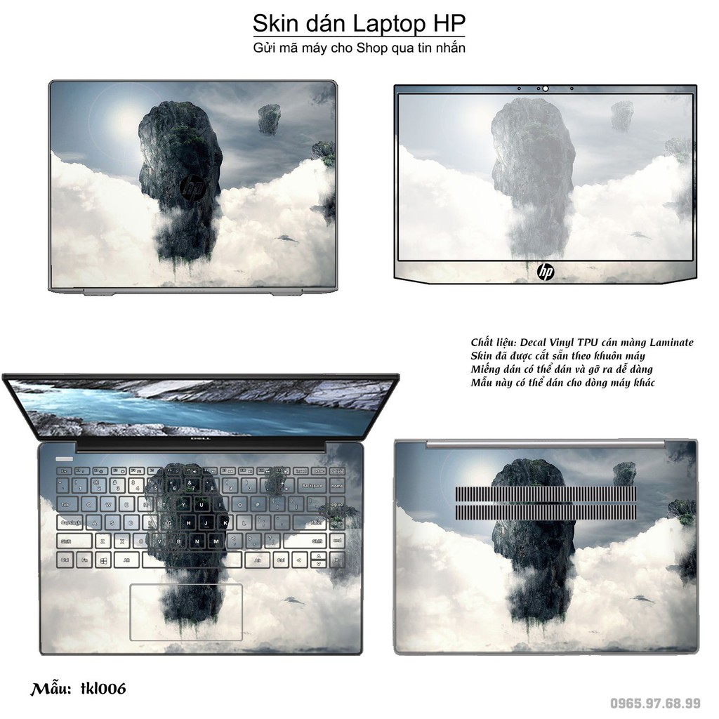 Skin dán Laptop HP in hình thiết kế (inbox mã máy cho Shop)