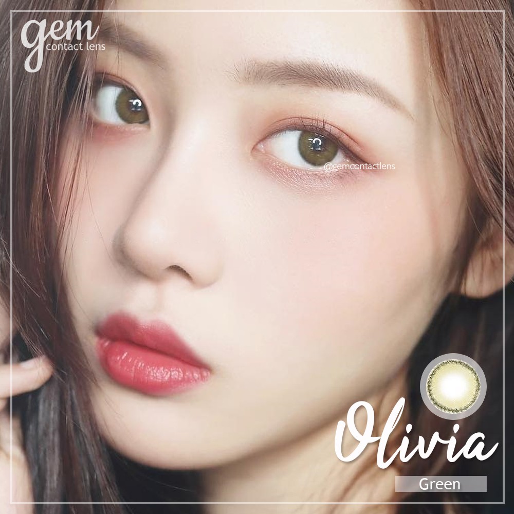 Áp Tròng OLIVIA GREEN Ẩm Cao 55% HSD 6Tháng Lens Xanh Rêu Olive Không Giãn Viền Mỏng Hottrend Đủ Độ Có Lệch Mắt Nhạy Cảm