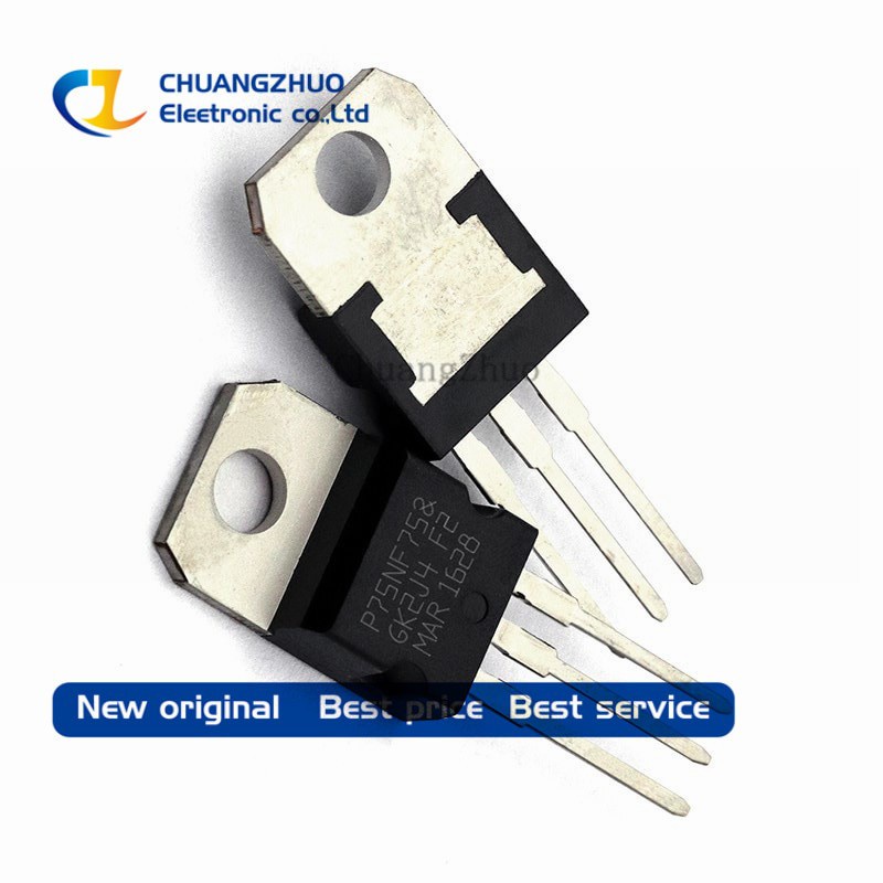 10 Cái / lốc P75NF75 STP75NF75 FET 75NF75 Bộ Điều Khiển Động Cơ DIP TO-220 Mới Ban Đầu