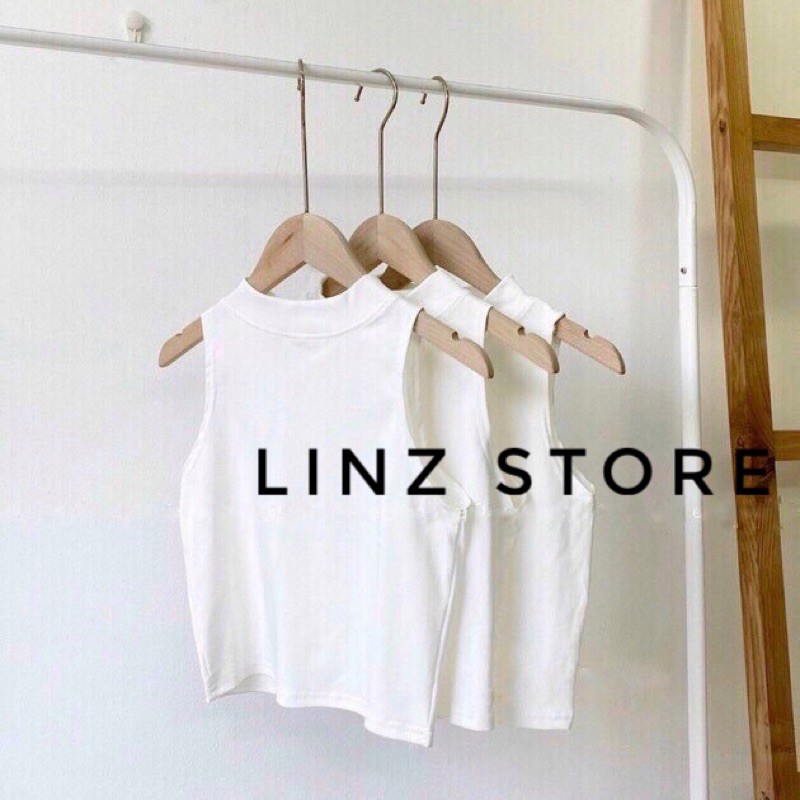 Áo Croptop nữ Linzstore chất cotton cao cấp - áo ba lỗ cộc tay chất vải mềm mịn co giãn 4 chiều A16