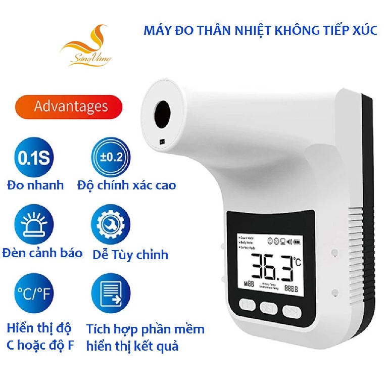 Máy đo thân nhiệt tự động cảm biến hồng ngoại, không tiếp xúc