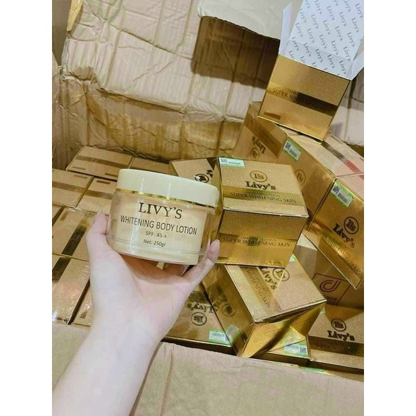 Kem body dưỡng trắng da Livy's Thái Lan - Whitening body Lotion Livy's