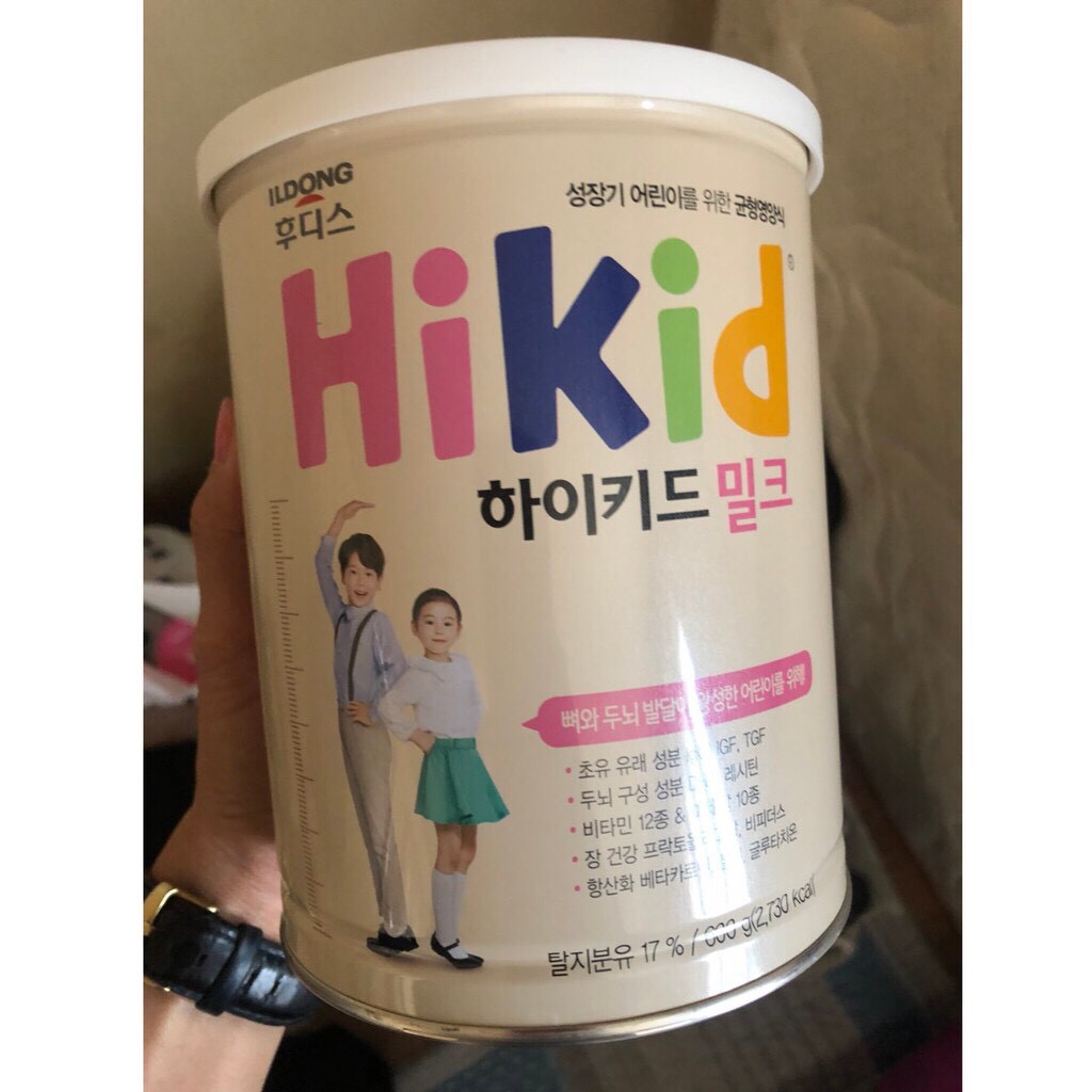 Sữa hikid Hàn dành cho trẻ từ 1 đến 9 tuổi giúp phát triển chiều cao tối đa