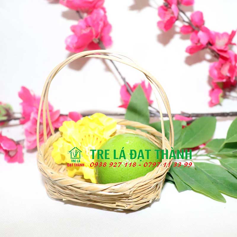Giỏ tre, lãng cắm hoa mini- Phụ kiện chụp hình trang trí