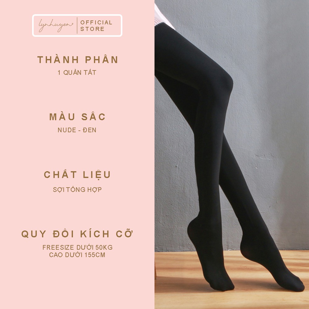 Quần Tất Nữ Giữ Nhiệt Dày 80D Thon Chân Lynhuyen - 2 Màu - Q001