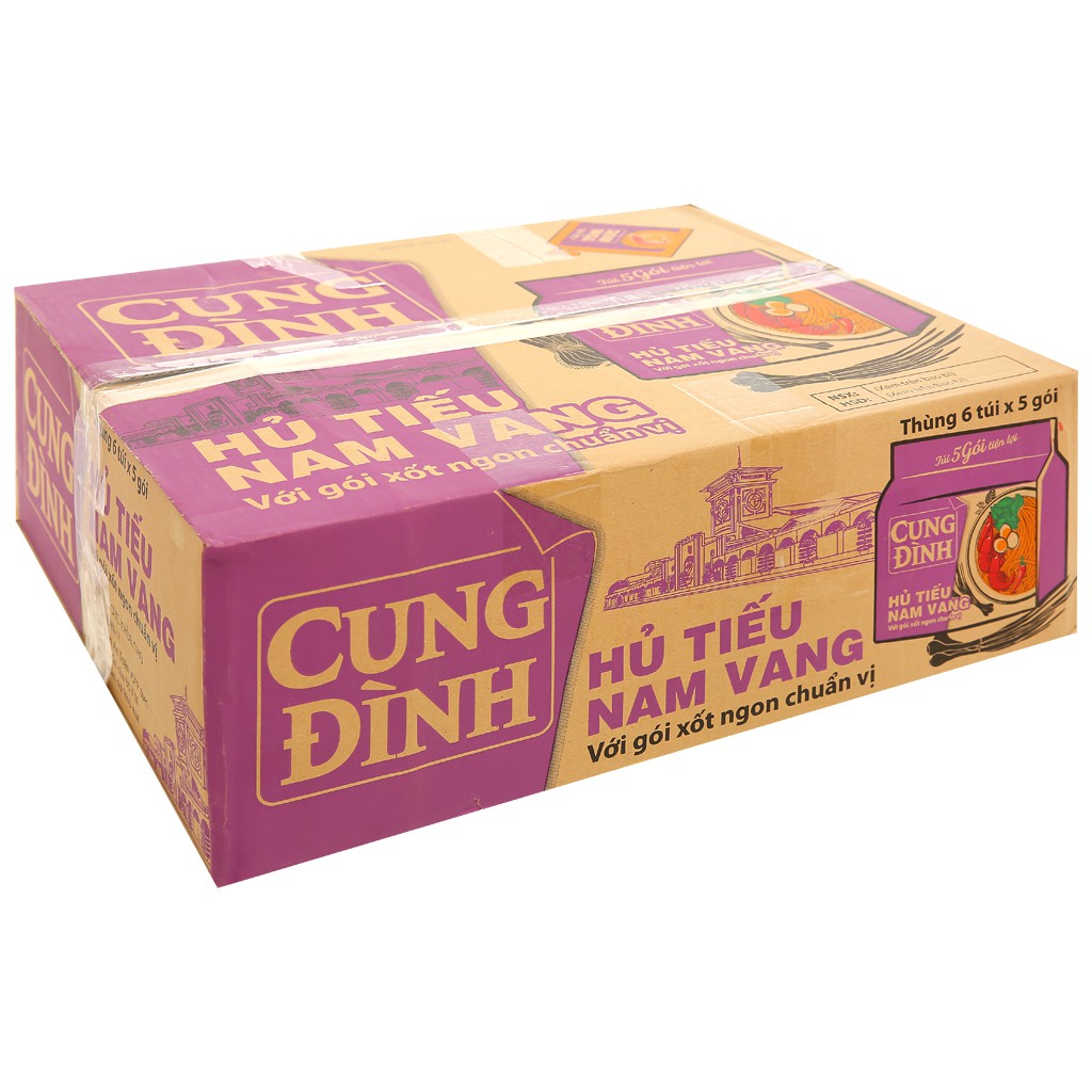 Thùng 30 gói hủ tiếu Nam Vang Cung Đình 78g