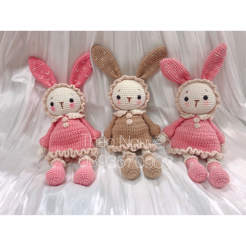 Thỏ mimi bằng len handmade