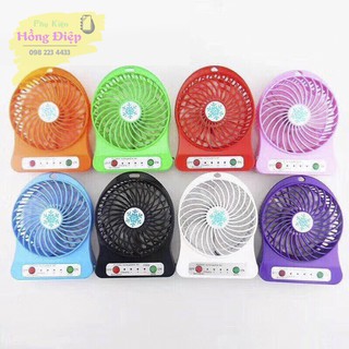 Quạt mini 3 Tốc Độ Để Bàn Có Đèn