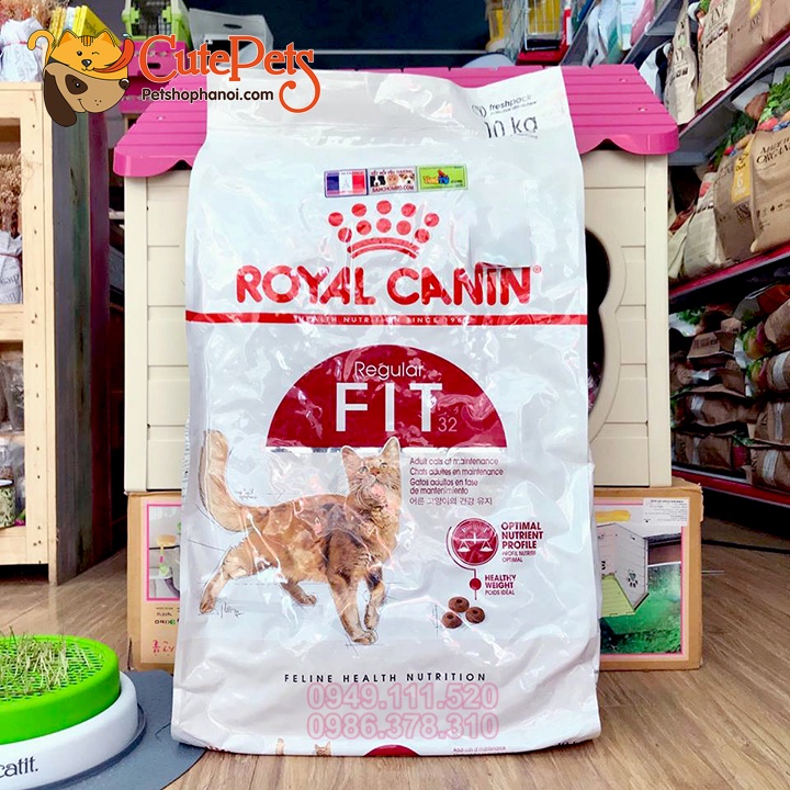 Hạt Royal Canin Fit 32 Tải 10kg Thức ăn cho mèo lớn - Phụ kiện thú cưng Hà Nội