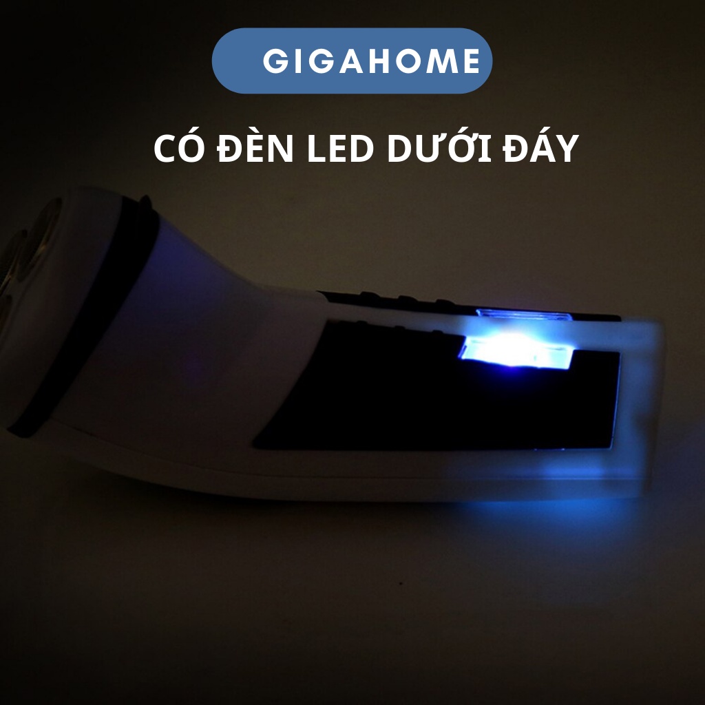 Máy Cạo Râu Đa Năng 3 Đầu Xoay GIGAHOME Chống Nước, Có Đèn Led Tiện Dụng 2581