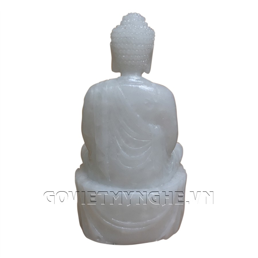 Tượng Đá Phật Thích Ca Ngồi Thiền - Đá Non Nước - Cao 11cm