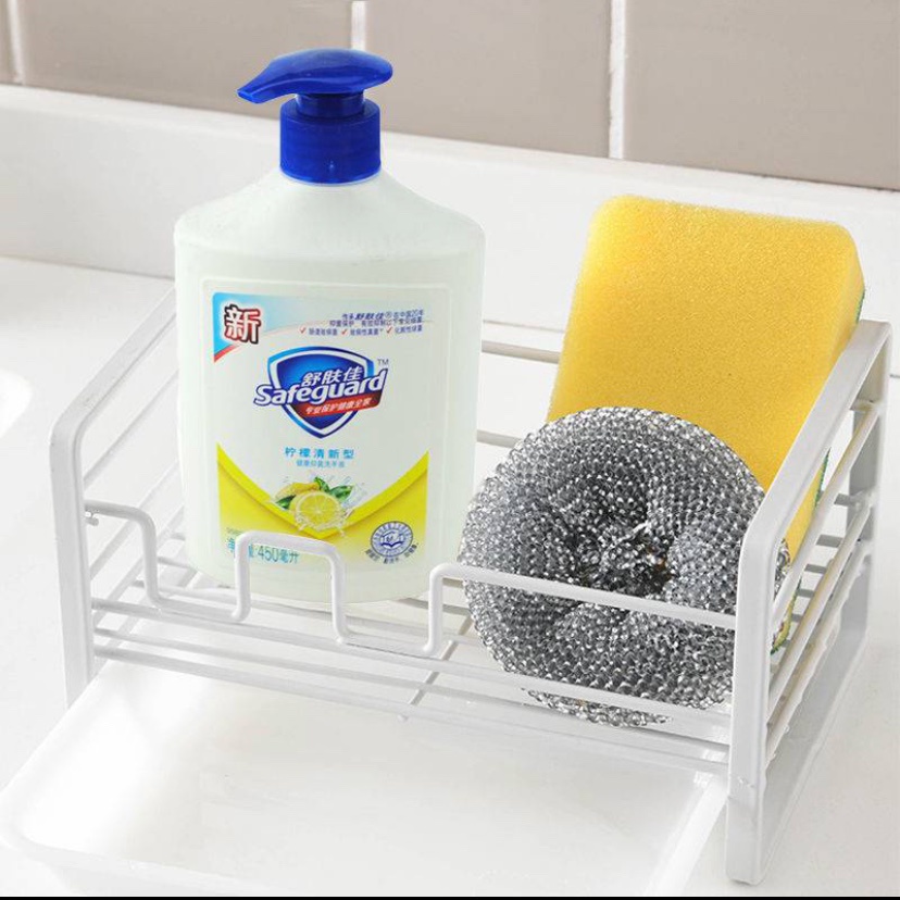 Kệ đựng đồ rửa chén bát bằng thép dày sơn tĩnh điện cứng chắc,có khay hứng nước,kệ để đồ rửa chén