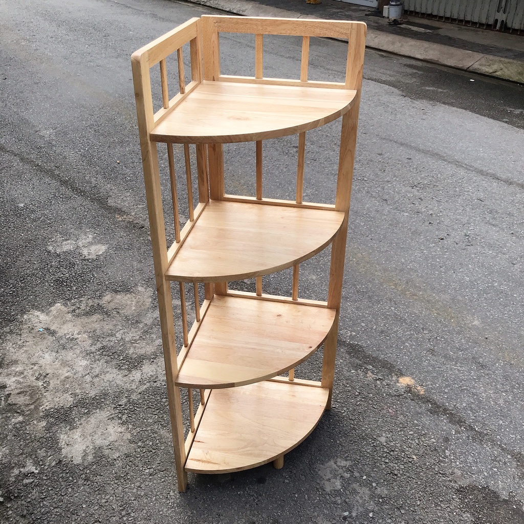 Kệ góc gỗ 4 tầng 38cm